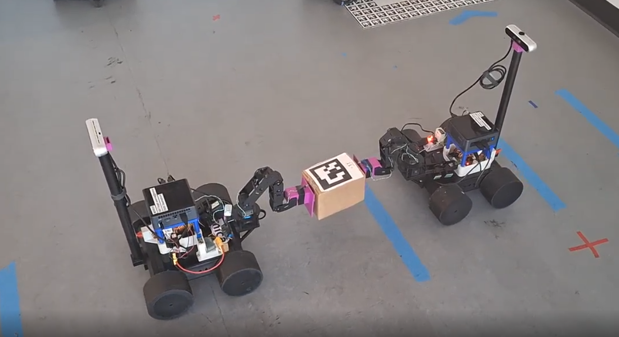 Mobile robots in a lab environment